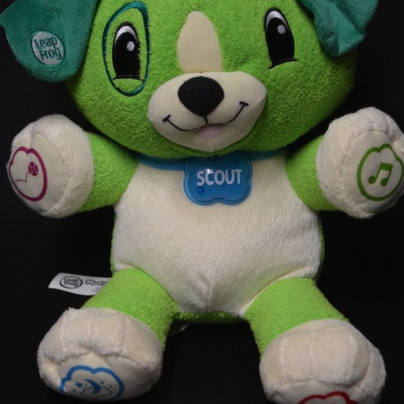 Leap Frog My Pal Scout Green Dog Plush Interactive - Picture 6 of 7